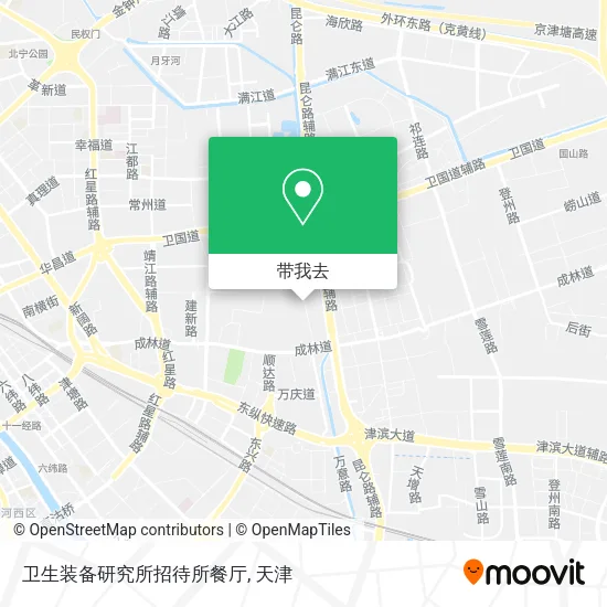 卫生装备研究所招待所餐厅地图