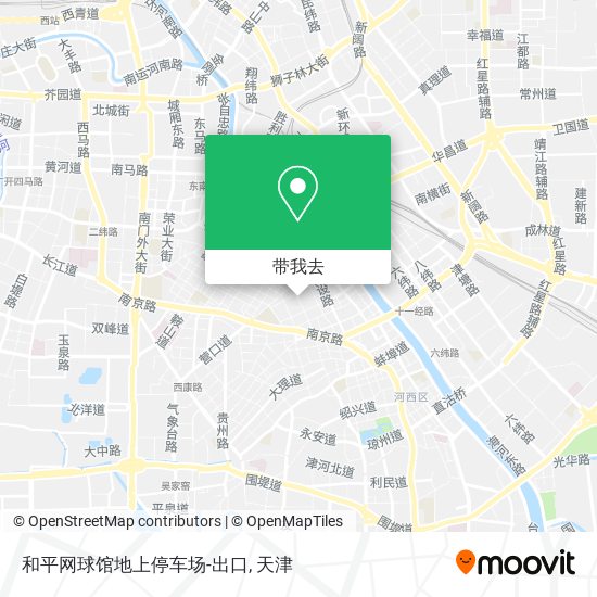 和平网球馆地上停车场-出口地图