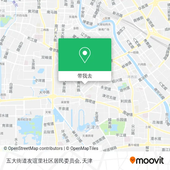 五大街道友谊里社区居民委员会地图