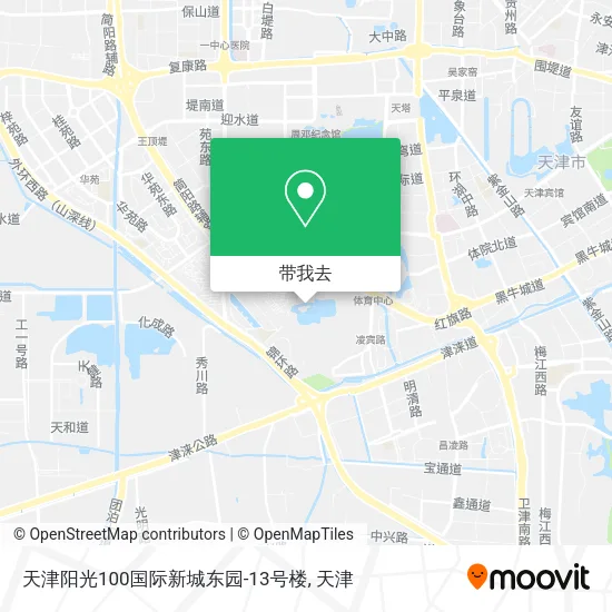 天津阳光100国际新城东园-13号楼地图