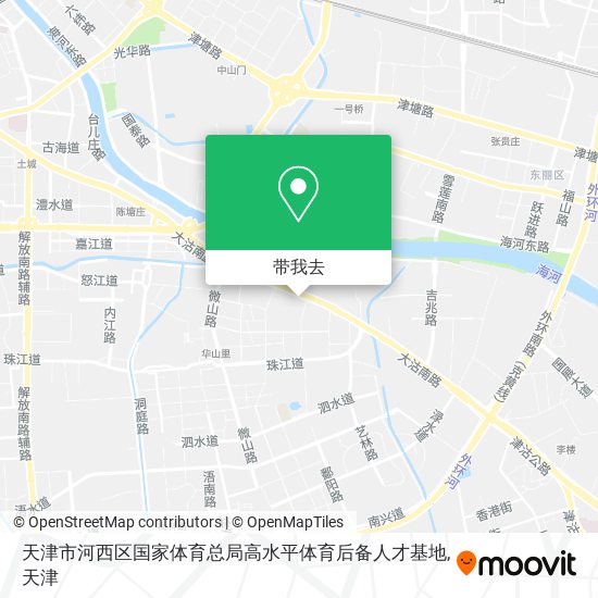 天津市河西区国家体育总局高水平体育后备人才基地地图
