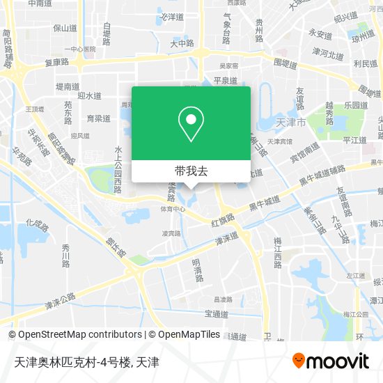 天津奥林匹克村-4号楼地图
