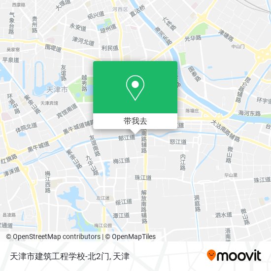 天津市建筑工程学校-北2门地图