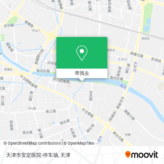 天津市安定医院-停车场地图