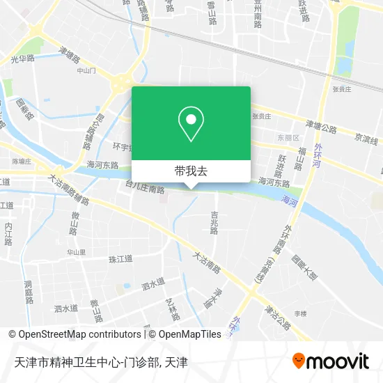 天津市精神卫生中心-门诊部地图