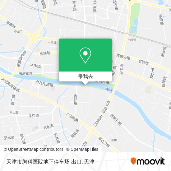 天津市胸科医院地下停车场-出口地图