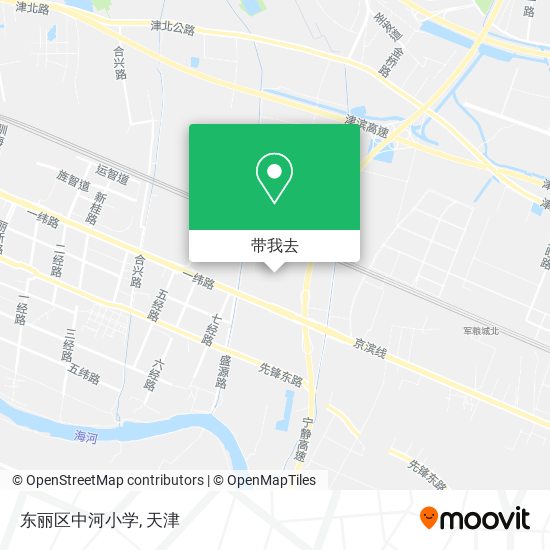 东丽区中河小学地图