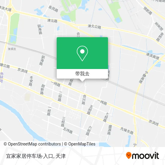 宜家家居停车场-入口地图