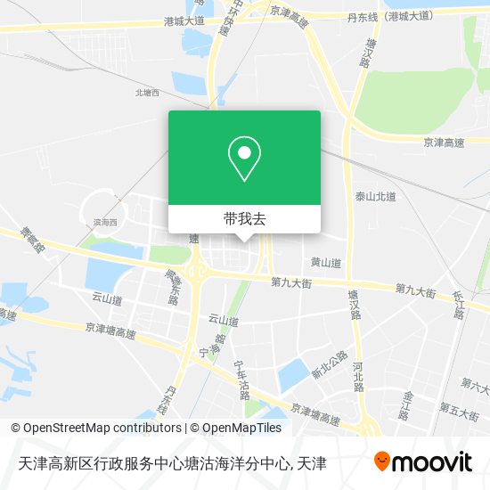 天津高新区行政服务中心塘沽海洋分中心地图