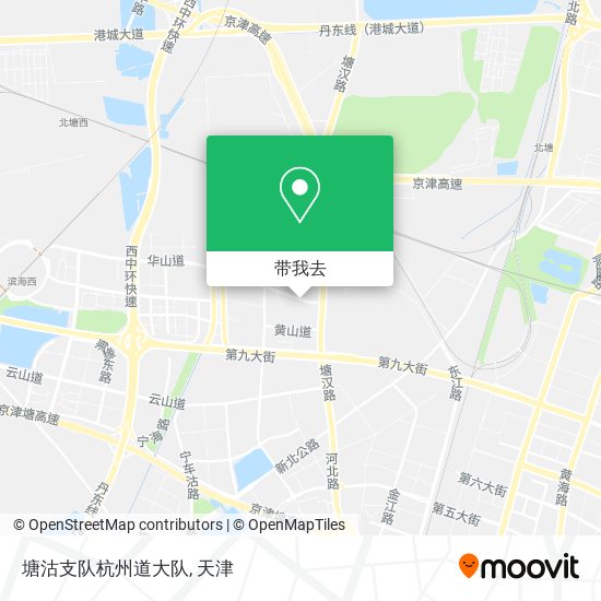 塘沽支队杭州道大队地图