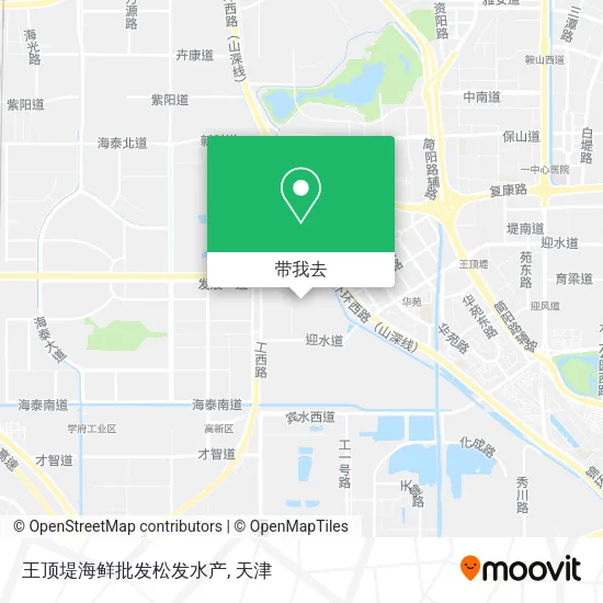 王顶堤海鲜批发松发水产地图