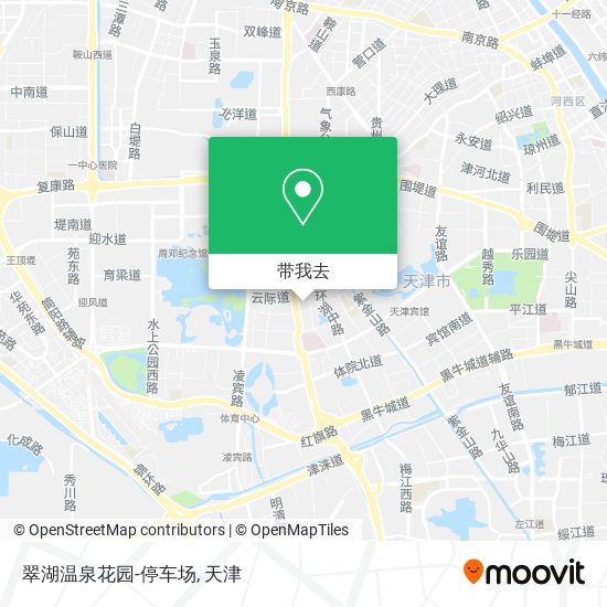翠湖温泉花园-停车场地图