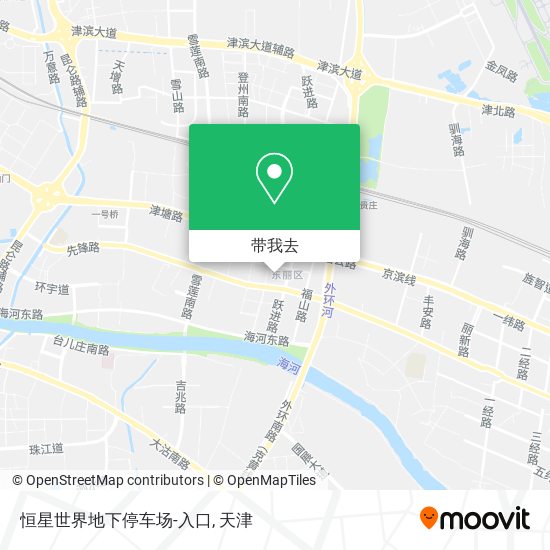恒星世界地下停车场-入口地图