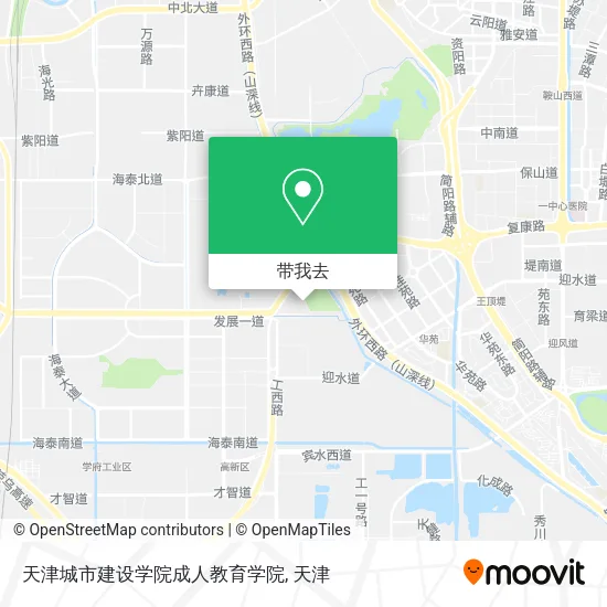 天津城市建设学院成人教育学院地图