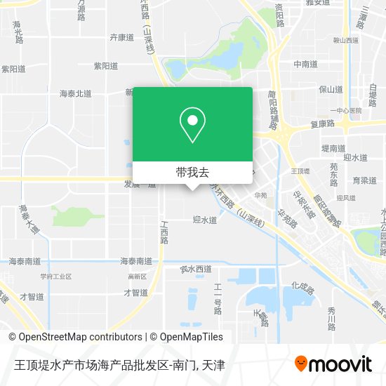 王顶堤水产市场海产品批发区-南门地图