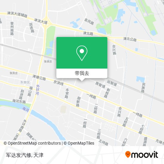 军达发汽修地图