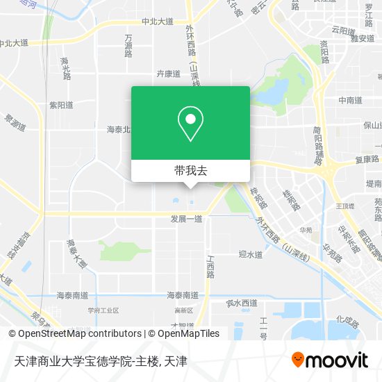 天津商业大学宝德学院-主楼地图