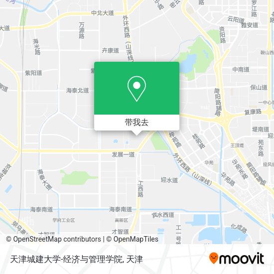 天津城建大学-经济与管理学院地图