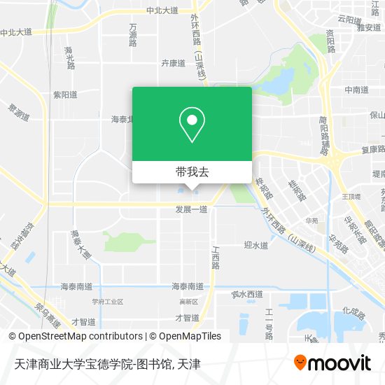 天津商业大学宝德学院-图书馆地图