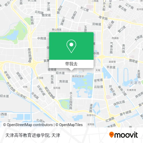 天津高等教育进修学院地图