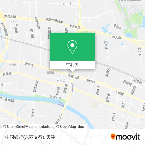 中国银行(东丽支行)地图