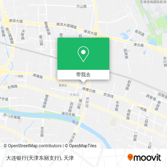 大连银行(天津东丽支行)地图