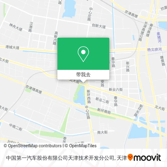 中国第一汽车股份有限公司天津技术开发分公司地图