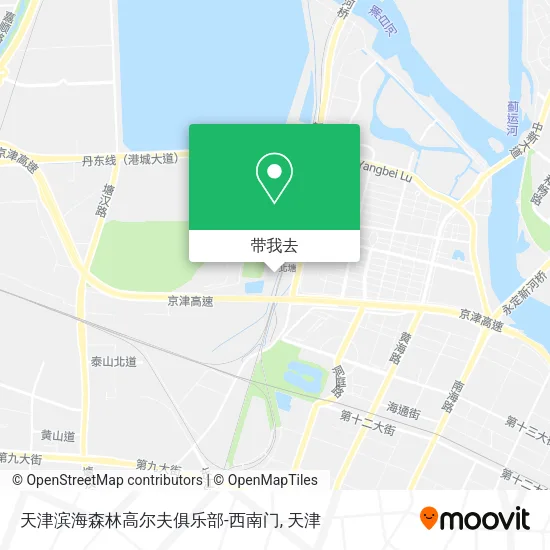 天津滨海森林高尔夫俱乐部-西南门地图