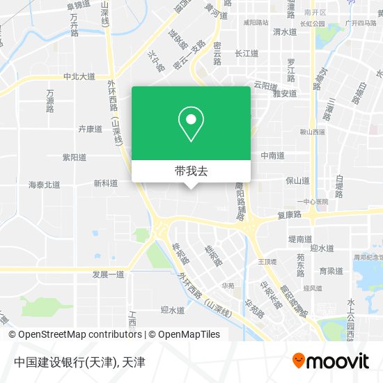 中国建设银行(天津)地图