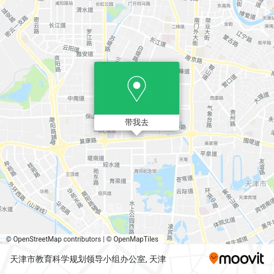 天津市教育科学规划领导小组办公室地图