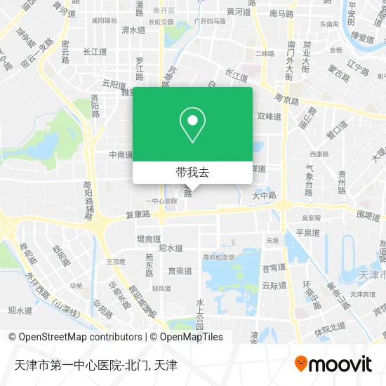 天津市第一中心医院-北门地图