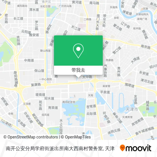 南开公安分局学府街派出所南大西南村警务室地图