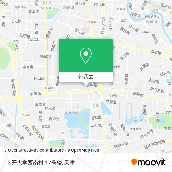 南开大学西南村-17号楼地图