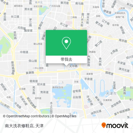 南大洗衣修鞋店地图