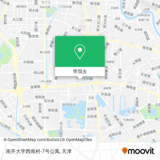 南开大学西南村-7号公寓地图