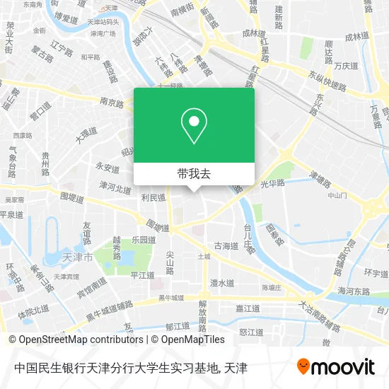 中国民生银行天津分行大学生实习基地地图