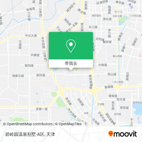 碧岭园温泉别墅-A区地图