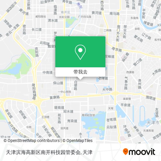 天津滨海高新区南开科技园管委会地图