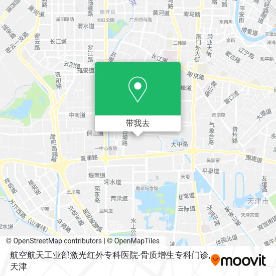 航空航天工业部激光红外专科医院-骨质增生专科门诊地图