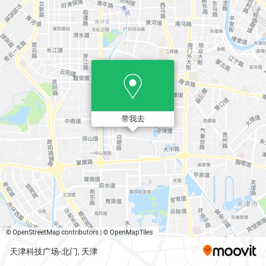 天津科技广场-北门地图