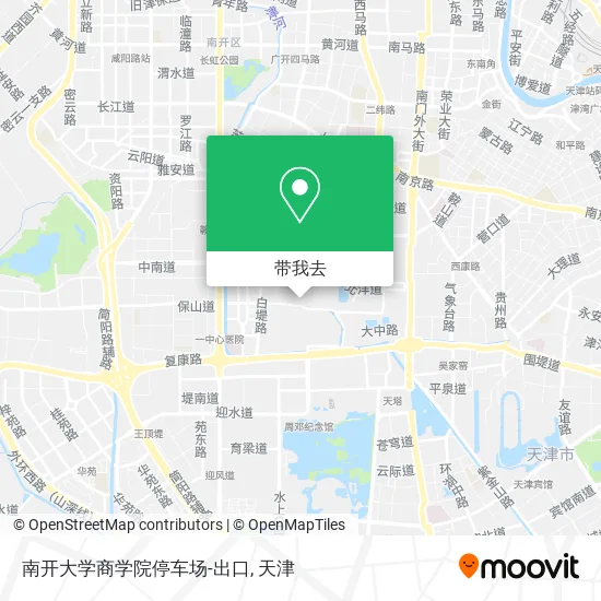 南开大学商学院停车场-出口地图