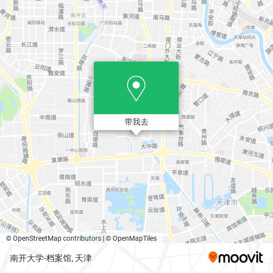 南开大学-档案馆地图