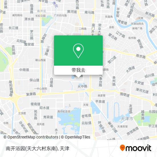 南开浴园(天大六村东南)地图