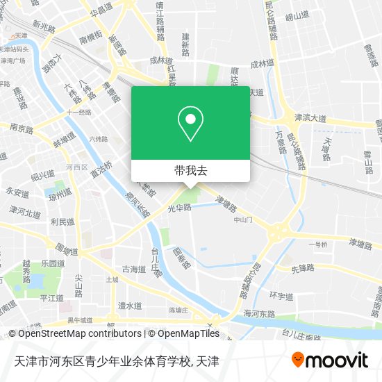 天津市河东区青少年业余体育学校地图