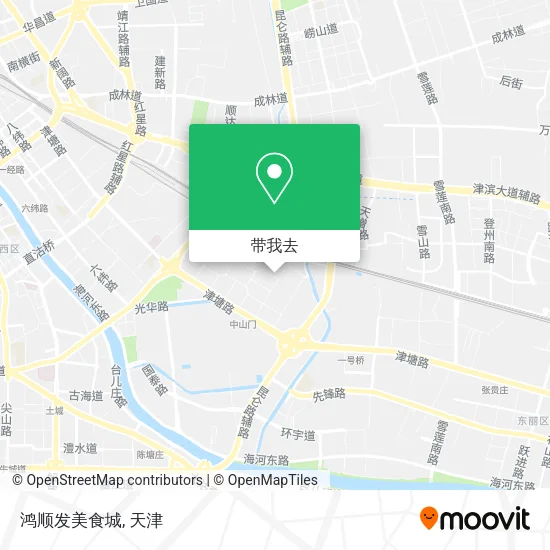鸿顺发美食城地图