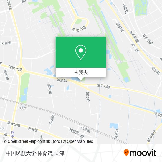 中国民航大学-体育馆地图