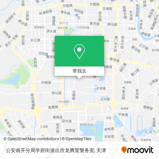 公安南开分局学府街派出所龙腾里警务室地图