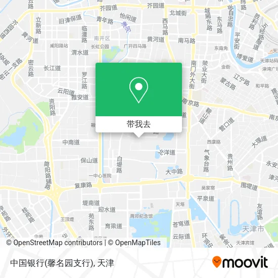 中国银行(馨名园支行)地图