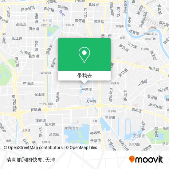 清真鹏翔阁快餐地图