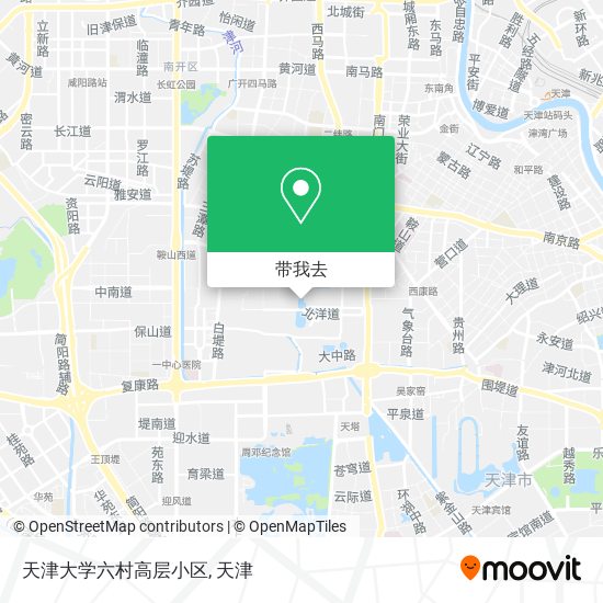 天津大学六村高层小区地图